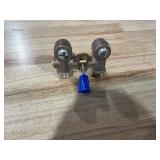 2 Dual Washing Machine Shut Off Valve Brass