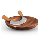 Cole Mason Mezzaluna 8.27x16.54 Acacia Board