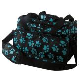 Wahl Pet Grooming Tote 14x9x9 Turquoise Paw Print