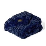 Minky Couture Travel Hugs Blanket Navy