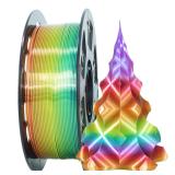Mika3d 1.75mm Silk Rainbow Pla 3d Printer Filament