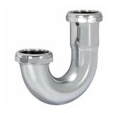 Ez-Flo 35123 1-12 Inch Brass J-Bend Chrome