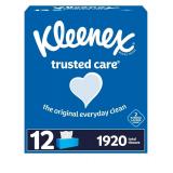 Kleenex Facial Tissues 160ct 12 Pack White