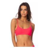 Maaji Lanai Reversible Bralette Bikini Top Red...