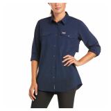 Ariat Rebar Venttek Work Shirt Navy Large