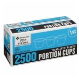 1 Oz Plastic Portion Cups 2500ct