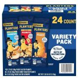Planters Peanuts And Cashews Variety Pack 24ct