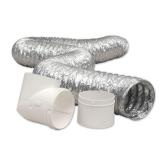 Everbilt TD48D2DHD6 4 In. x 8 Ft. Dryer Duct Kit