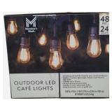 48ft Outdoor LED Cafe String Lights
