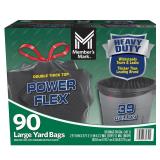 As Retail 39 Gallon Power Flex Yard Bags 90ct