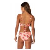 Maaji 2249 Low Rise Bikini Bottom Red Medium