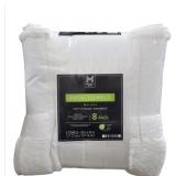 West Inc 8pk White Bath Towels 28x54in