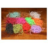 Hareline Squirmito Squiggly Worm Material Black