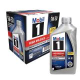 Mobil 1 5w-30 High Mileage Motor Oil 1qt 6pk