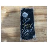 Celebrate Pop Fizz Clink Black Wine Tote Bag