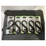 Nite Ize S-Biner 4 Dual Carabiner Black 5-Pack