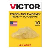 Victor Poison Moleworms 10-Pack Yellow