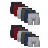 Hanes Mens 2XL Boxer Briefs 12-Pack Assorted