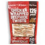 Canine Chews Chicken-Wrapped Rawhide 125ct