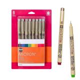 Sakura Pigma Micron Fineliner Pens 01 8pk