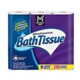 Ultra Premium Bath Tissue 9 Large Rolls