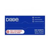 Dixie Red Checkered Wrap and Liner 12 x 10.75
