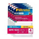 Filtrete 1600 MPR Air Filter 20x30x1 4pk