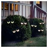 LED Blinking Spooky Eyes Halloween Decor 6pk
