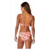 Maaji 2249 Low Rise Bikini Bottom Red Medium