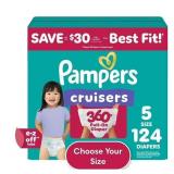 Pampers Cruisers 360 Diapers Size 5 124ct