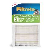 Filtrete 20x22x1 Furnace Air Filter MPR 700 2pk