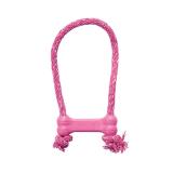 KONG Puppy Goodie Bone with Rope Pink XS