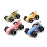 Wooden Pull-Back Car Set