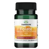 Swanson Folate 5-MTHF 800mcg 30ct Veg Capsules