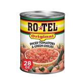 Ro-Tel Diced Tomatoes Green Chilies 28oz 12pk