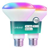 Linkind BR30 Smart LED Light Bulbs 2pk