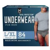 Total Protection Mens Underwear LXL 84ct