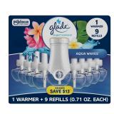 Glade PlugIns Scented Oil Aqua Waves 10pc Set