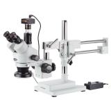 AmScope Stereo Microscope 5MP Camera 144 LED