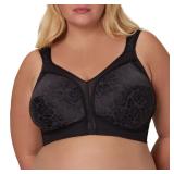 PLAYTEX 18 Hour Wireless Bra 54DD Black
