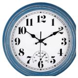 JENLYSTIME 12 Outdoor Retro Waterproof Wall Clock
