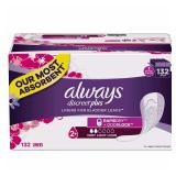 Always Discreet Incontinence Liners 132ct