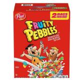Post Fruity PEBBLES Breakfast Cereal 38oz
