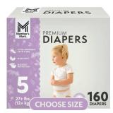 Premium Baby Diapers Size 5 160ct