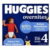 Huggies Overnites Diapers Size 4 116ct