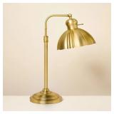 Hearth Hand with Magnolia Fluted Brass Lamp