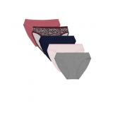 Womens Cotton Bikini Panty 5-Pack Set