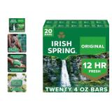 Irish Spring Original Clean Bar Soap 4 oz 20ct