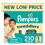 Pampers Swaddlers Ultra Diapers Size 1 New