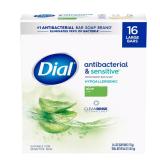 Dial Antibacterial Sensitive Aloe Bar Soap 4oz...